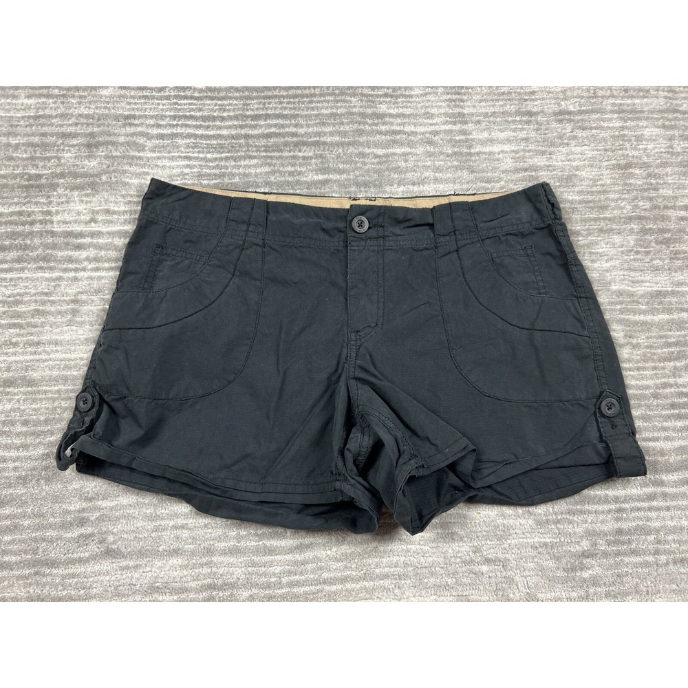BCG Shorts Womens 10 Black Chino Cotton Nylon Blend Casual